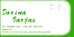 dorina varjas business card